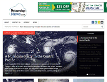 Tablet Screenshot of meteorologynews.com
